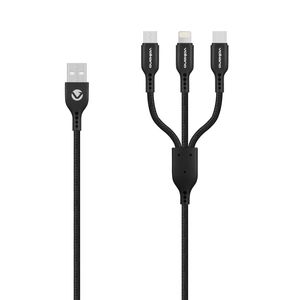 Volkano On-the-Go 3-in-1 Braided Cable
